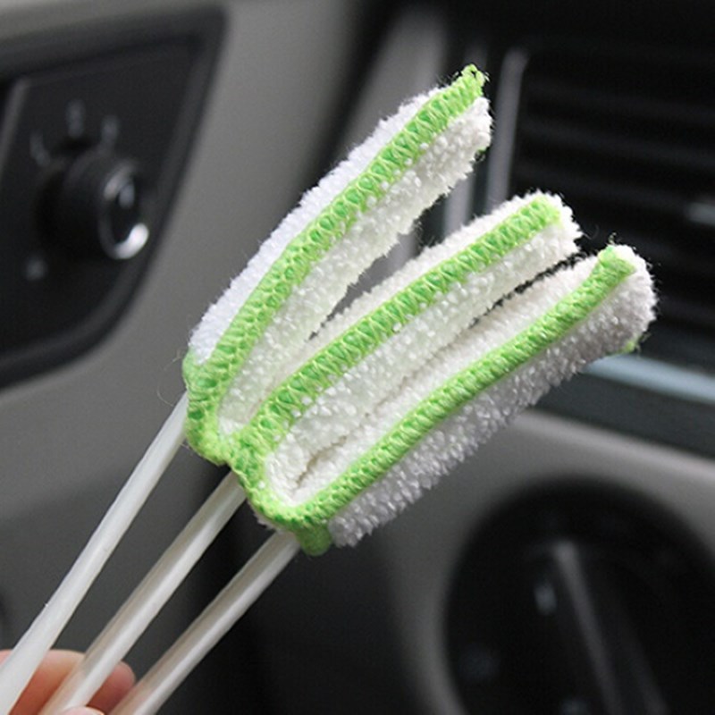 Car Air Conditioner Vent Brush Microfibre Car Grille Cleaner Auto Detailing Blinds Duster Brush Car-styling Auto Accessories