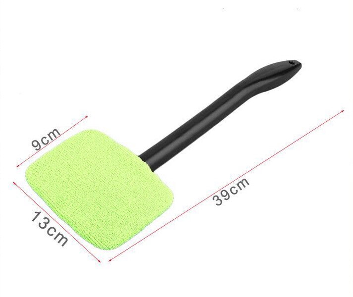 Window Brush Microfiber Wiper Cleaner Light Blue Cleaning Brush with Cloth Pad Car Auto Cleaner Cleaning Brush Wiper Clean Tools