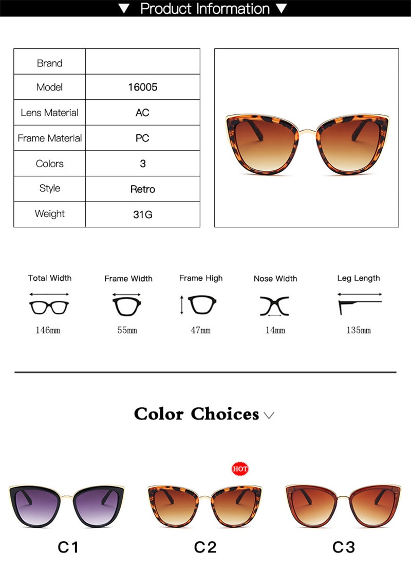 Luxury Cat Eye Sunglasses Women Luxury Brand Designer Vintage Gradient Glasses Retro Cat eye Sun glasses Female Eyewear UV400