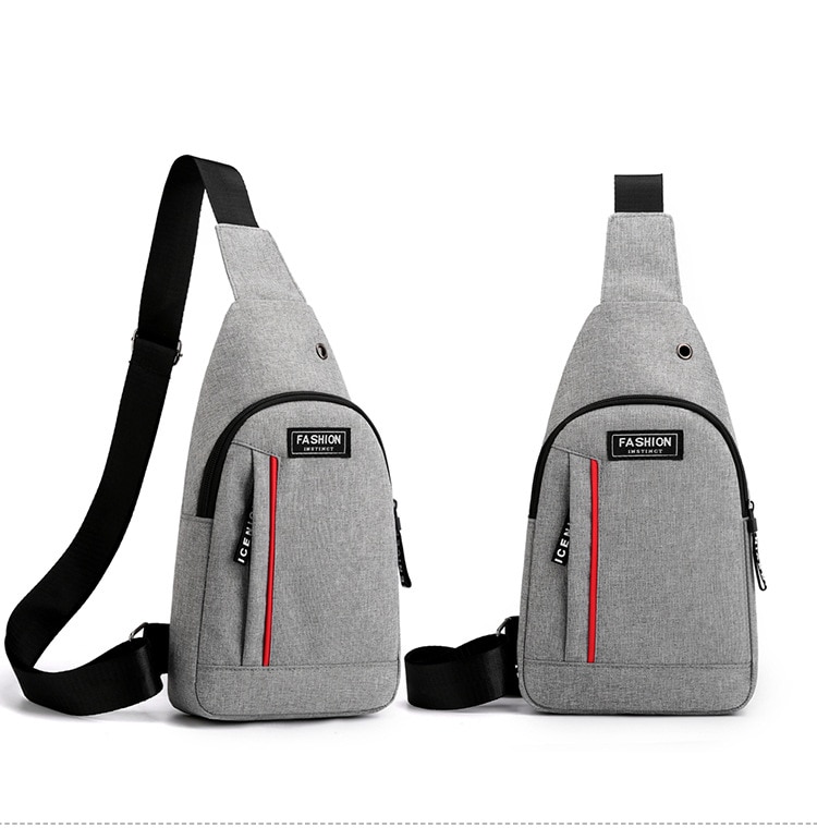 Men Fashion Multifunction Shoulder Bag Crossbody Bag On Shoulder Travel Sling Bag Pack Messenger Pack Chest Bag For Male