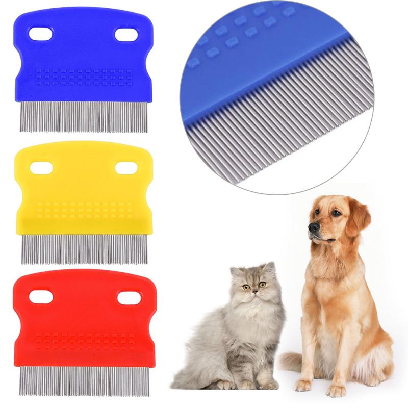 Stainless Steel Dog Eye Clean Care Comb Portable Pet Removing Tear Marks Comb Pet Grooming Comb Flea Removal Comb For Cat Dog