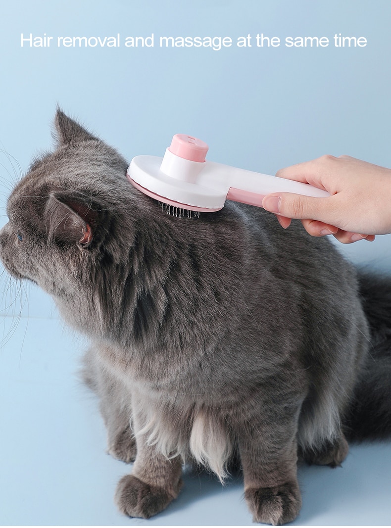 Comb For Cat Brush Hair Comb Grooming And Care For Dog Hair Removes Undercoat Tangled Pet Hair Massager Peines Cat Accessories