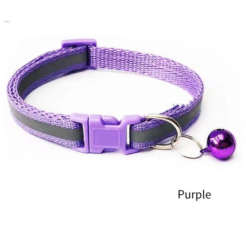 Nylon Pet Collar For Cat Dog Reflective Collar Anti-Lost Colorful Pet Supplies Adjustable Cat Collar Cat Necklace Pet Products