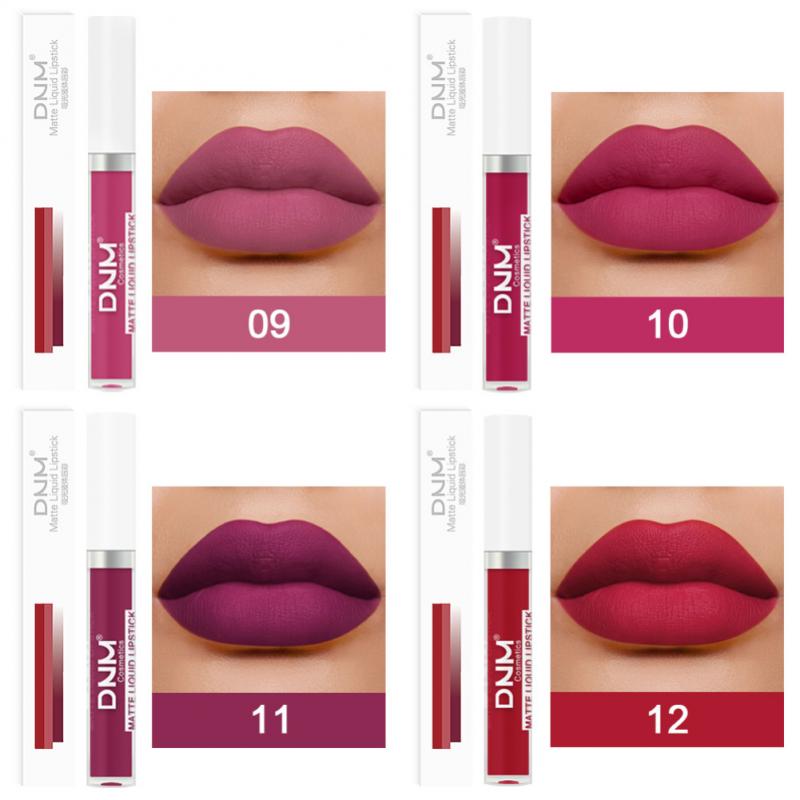 1pc Matte Velvet Lip Glaze 18 Colors Waterproof Long-Lasting Not Easy To Fade Lip Mud Lipstick Makeup Lip Gloss