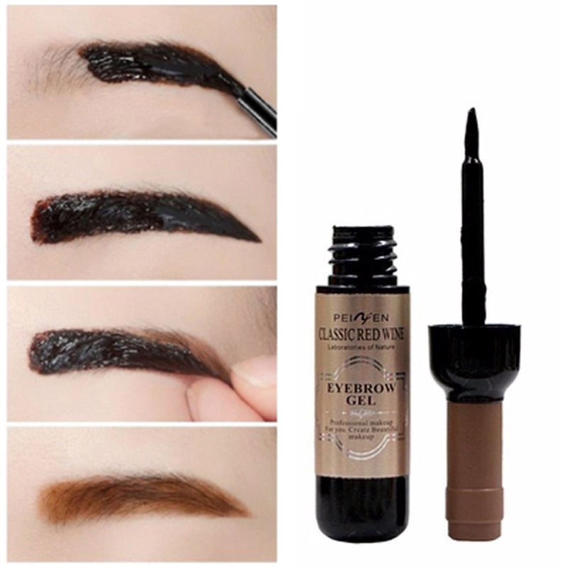 3Colors Liquid Eyebrow Gel Lasting Tint Shade Make Up Eyebrow Dye Gel Waterproof Makeup Shadow For Eye Brow Paint Cosmetic TSLM1