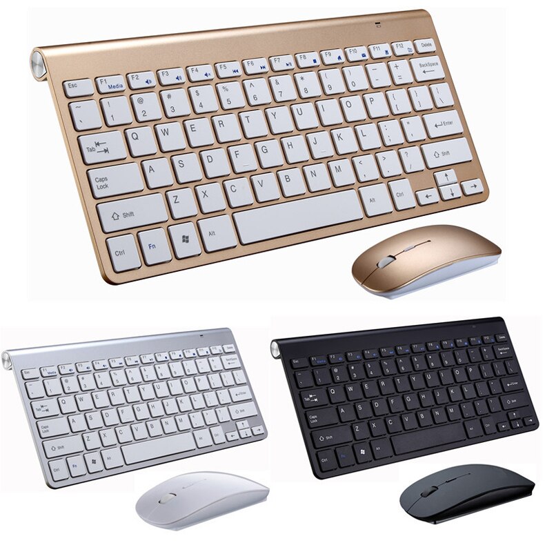 Mini Wireless Keyboard and Mouse Combos for IPad Pro Phone Tablet 2.4G Wireless Keyboard Mouse Set for Notebook Laptop MacBook