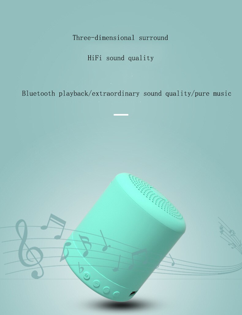 New A11 wireless blue & tooth speaker, portable card subwoofer with colorful lights, mini player customization