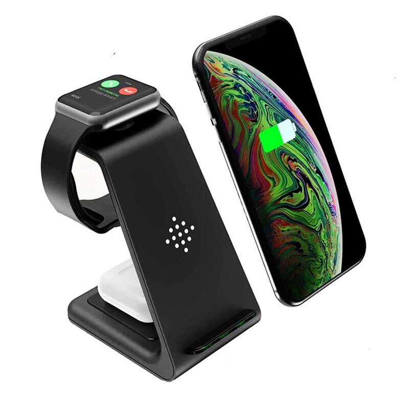 Wireless Charger dock For Apple Watch 6/5/4/3/2/1/SE 44mm 40mm 42mm 38mm Iphone Airpods Pro 10W Fast Wireless Charge stand
