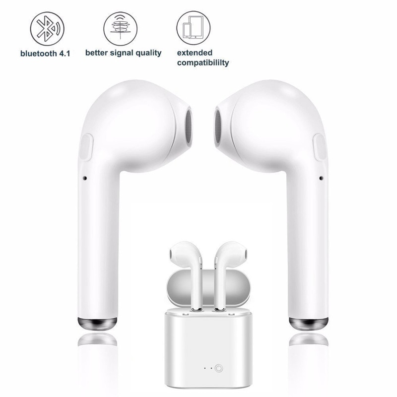Original i7s TWS Fone Wireless Earphones Bluetooth Headphones with Charging Box Earbuds for Smart Phone Xiaomi Samsung Huawei