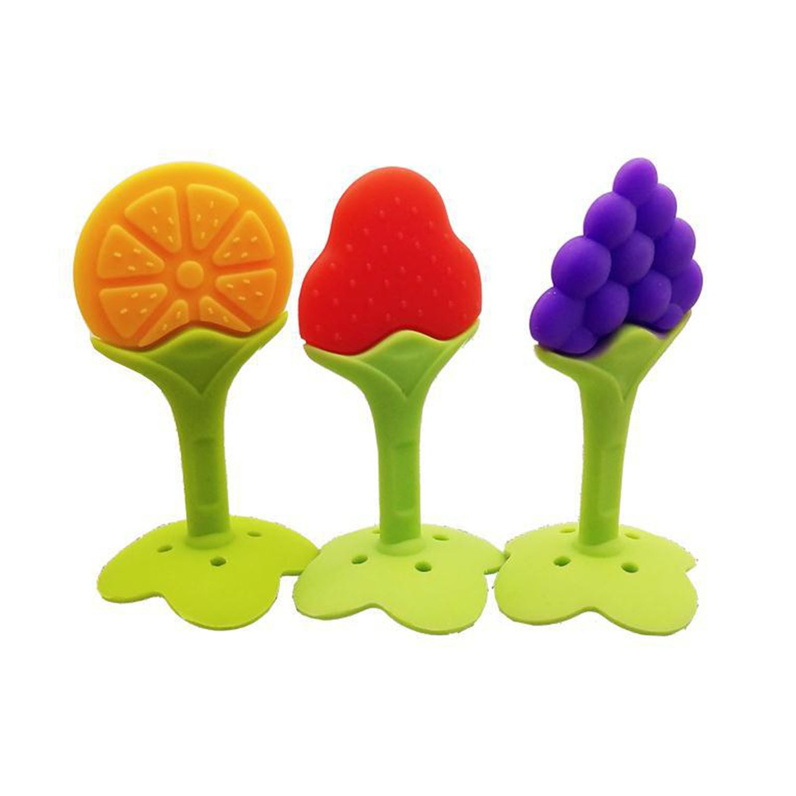 1pcs Comfortable Teether Banana Safety BPA Free Food Grade Silicone Fruit Babies Infant Kids Toothbrush Toys Baby Chewing Toy