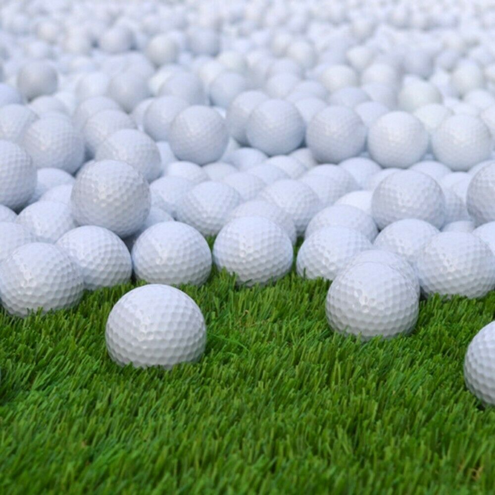 White Golf Balls Round Golf Balls Portable Driving Range Outdoor Sport Tennis Golf Practice Balls Golf Accessories 42.6mm