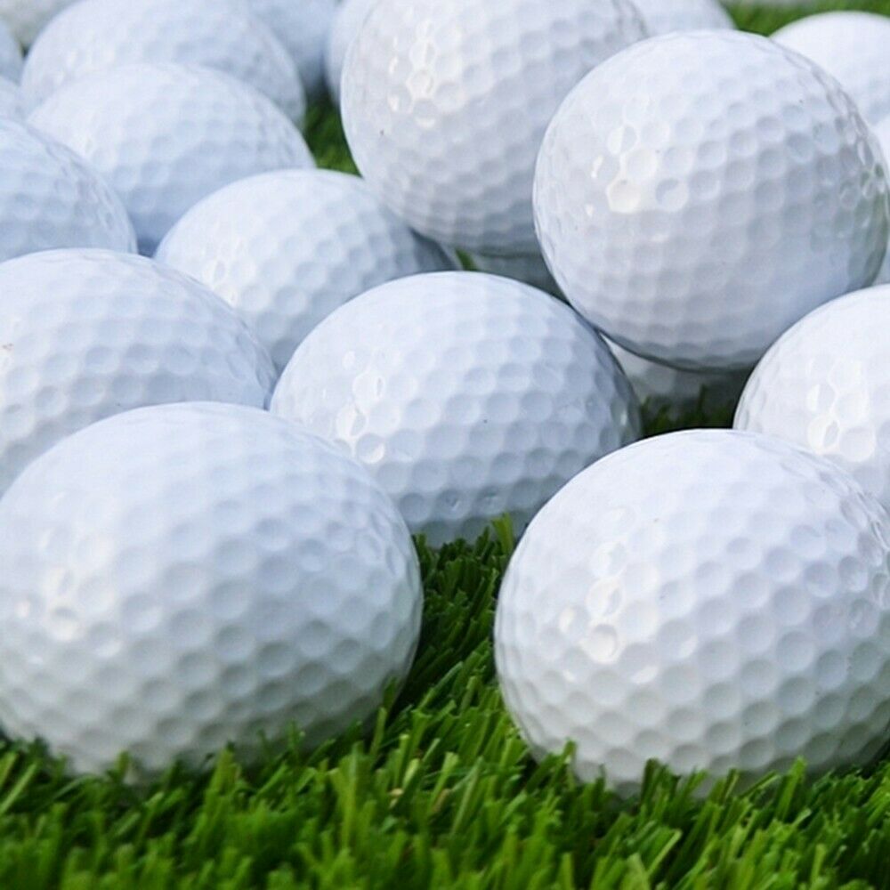 White Golf Balls Round Golf Balls Portable Driving Range Outdoor Sport Tennis Golf Practice Balls Golf Accessories 42.6mm