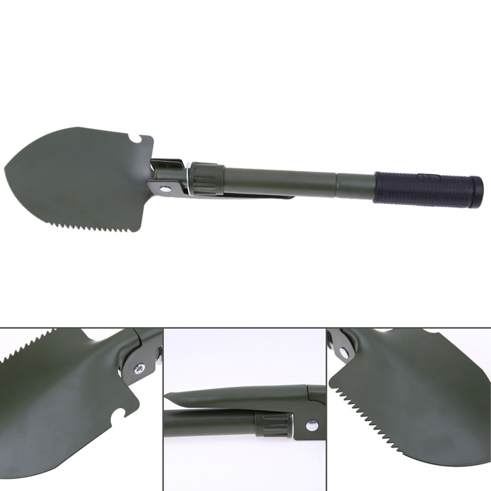 Multifunctional Outdoor Folding Shovel Engineer Shovel for Survival Camping Hiking Backpacking Fishing Trenching Emergency Tool